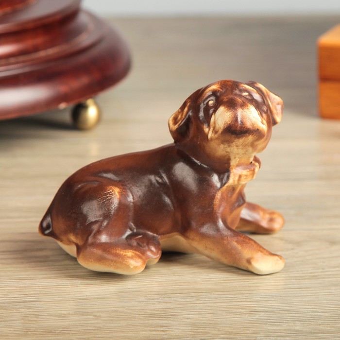 Копилка "Собака Бульдог", мини, шамот