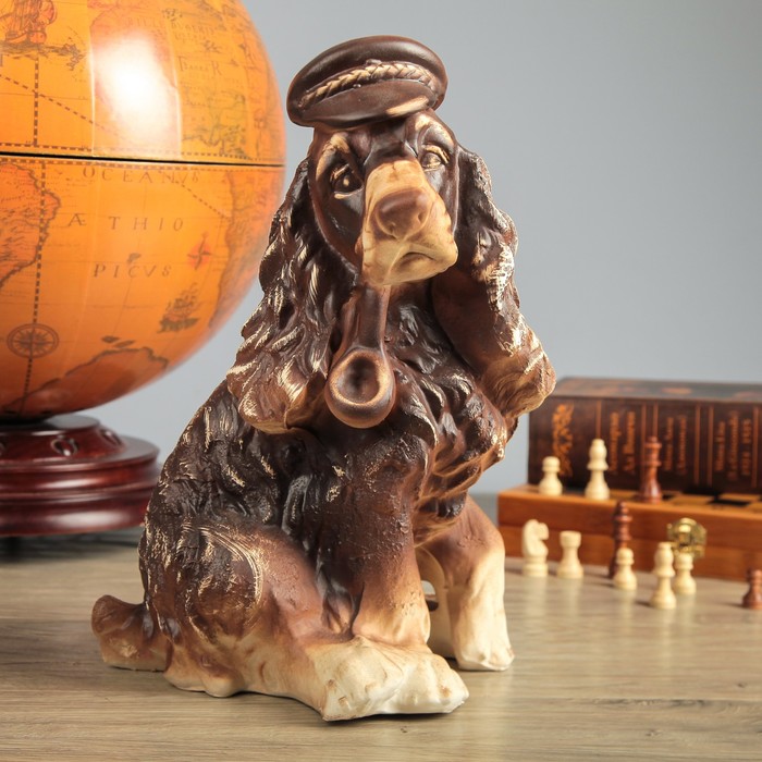 Копилка "Собака Спаниель", шамот