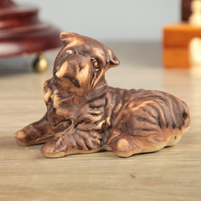 Копилка "Собака Шарпей", мини шамот