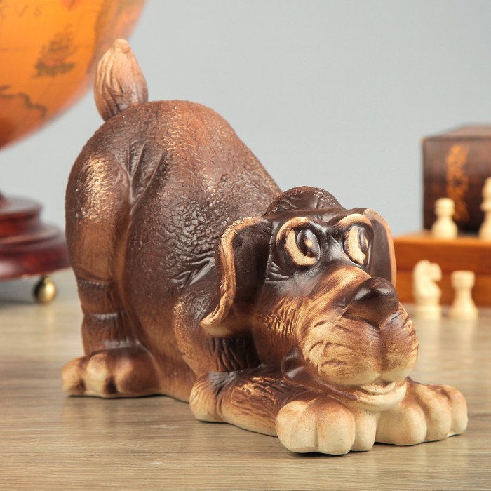 Статуэтка "Собака Ричард", шамот