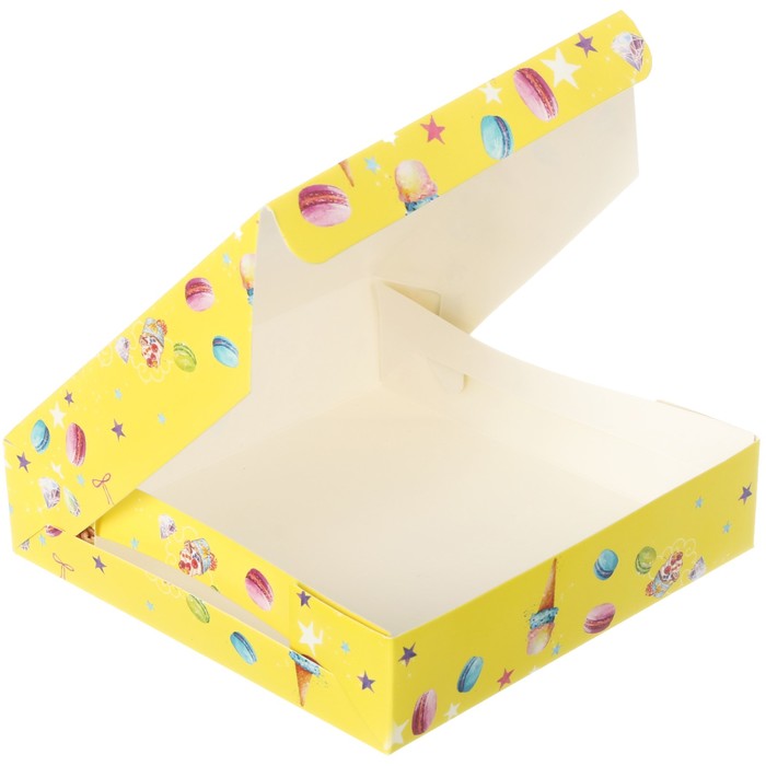 Коробка складная «Сладость на радость», 14 см × 14 см × 3,5 см