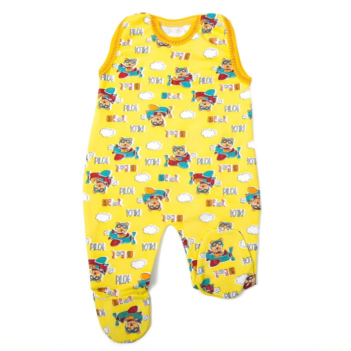 Ползунки детские, рост 68 см, цвет микс пк0001_М