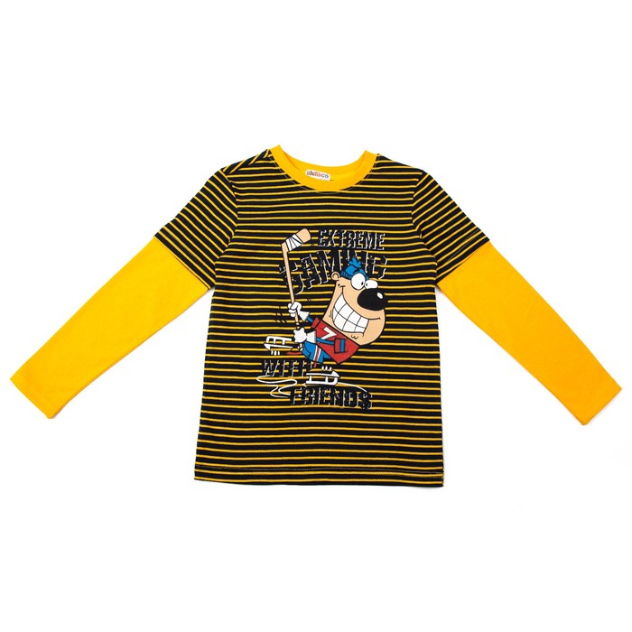 Джемпер для мальчика, рост 134-140 см, цвет жёлтый 36016