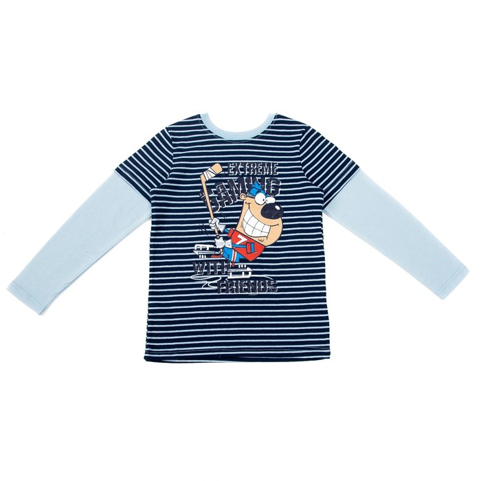 Джемпер для мальчика, рост 134-140 см, цвет голубой 36016