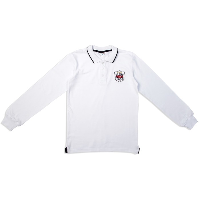 Футболка-поло для мальчика, рост 158 см, цвет белый 2024