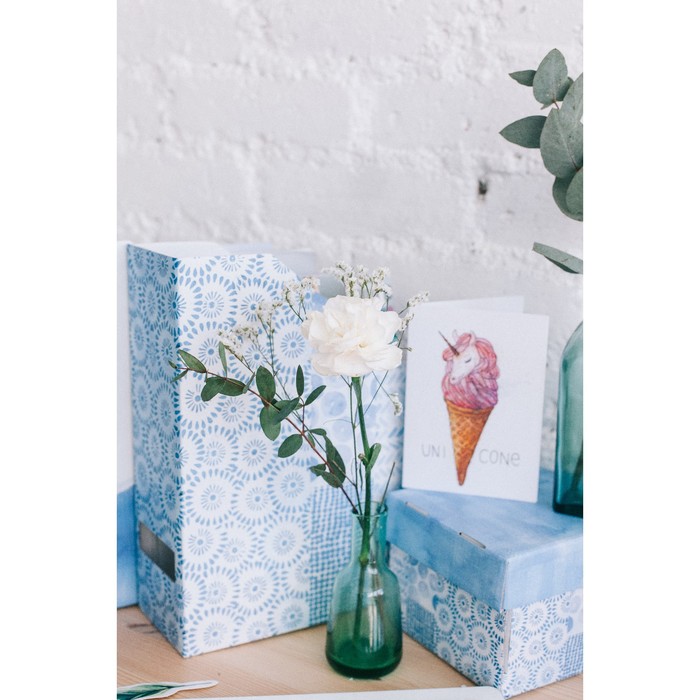 Складная коробка «Акварель», 15 х 15 х 12 см