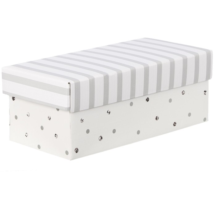 Складная коробка «В горошек», 26 х 14 х 10 см