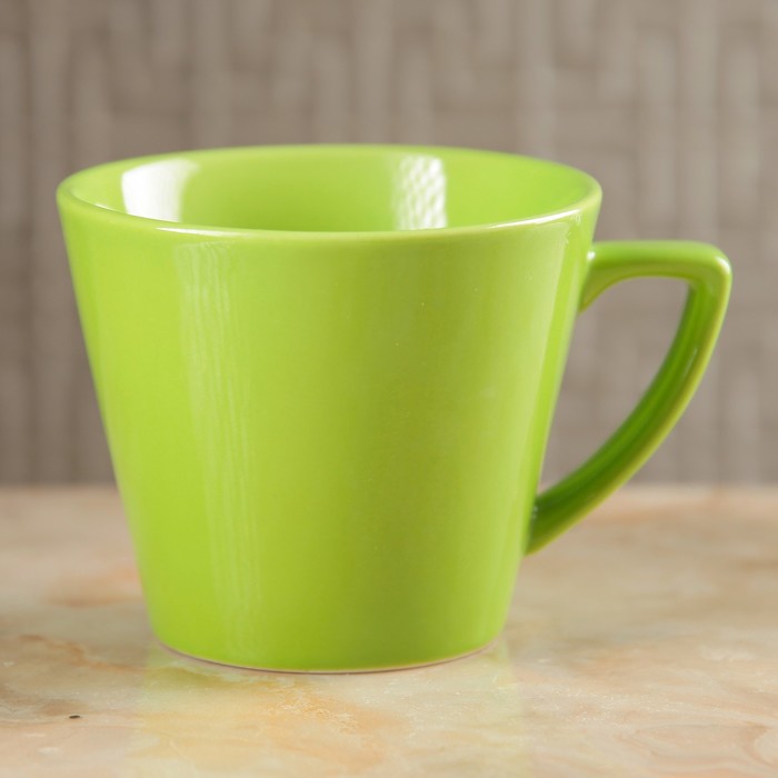 Кружка 0,35 л "Конус" зелёная
