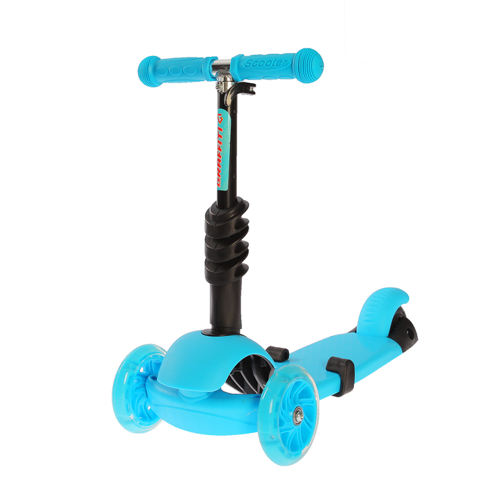 Самокат детский 3 в 1 GRAFFITI Antic, цвет голубой