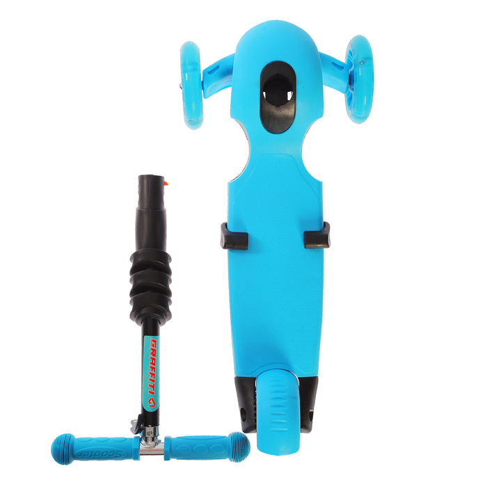 Самокат детский 3 в 1 GRAFFITI Antic, цвет голубой