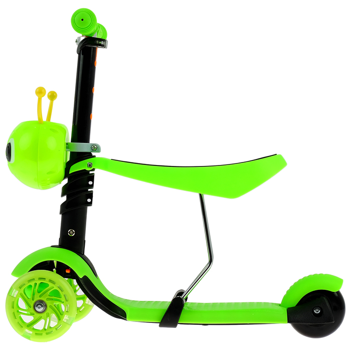 Самокат детский 3 в 1 GRAFFITI Antic, цвет зелёный