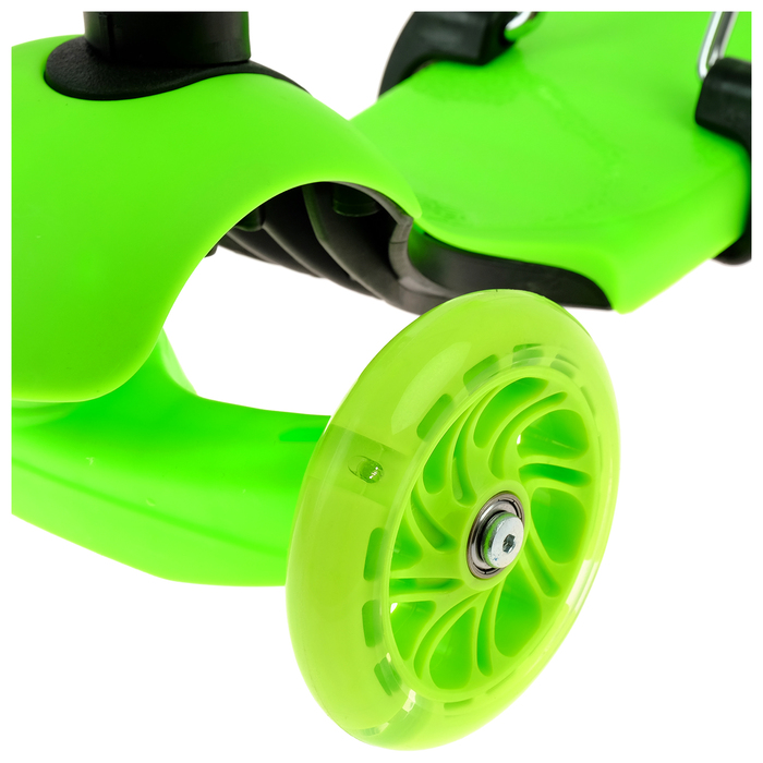 Самокат детский 3 в 1 GRAFFITI Antic, цвет зелёный