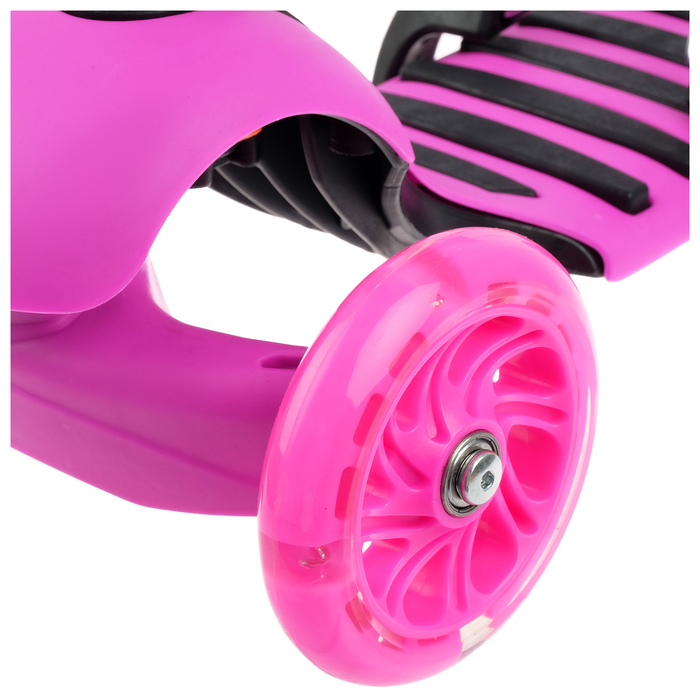 Самокат детский 3 в 1 GRAFFITI Buggi, цвет розовый