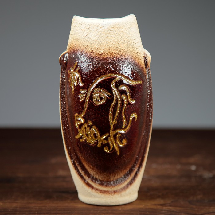 Ваза форма"Пикассо" малая собачки шамот