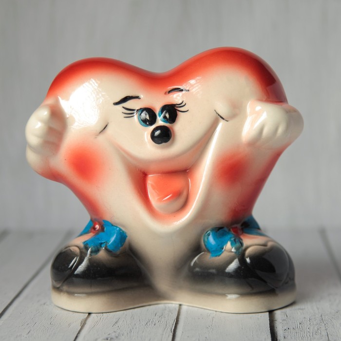 Копилка "Сердце" микс