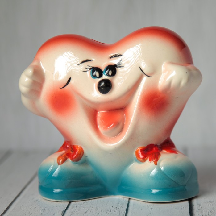 Копилка "Сердце" микс