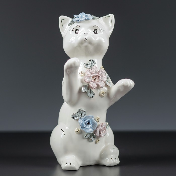 Копилка "Кот попрошайка" лепка большая