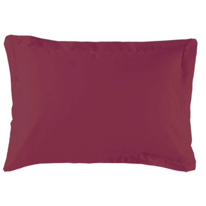 Наволочка с клапаном, размер 52х74 см, цвет ягодный, сатин