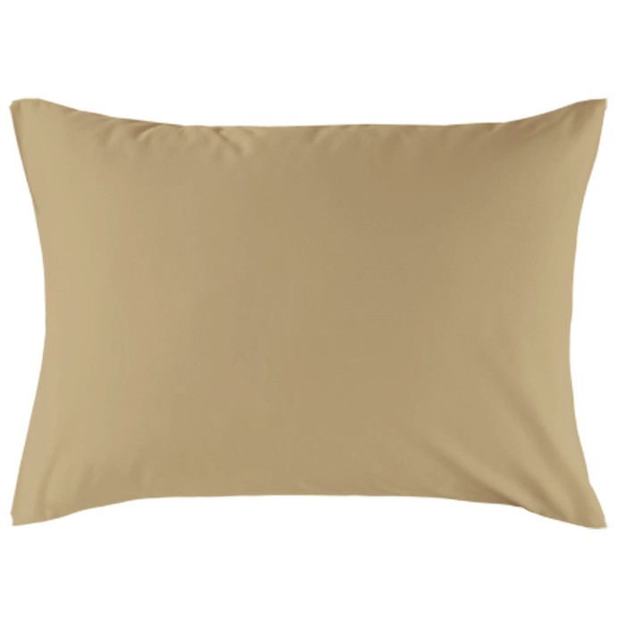 Наволочка на молнии, размер 70х70 см, цвет кофе, сатин