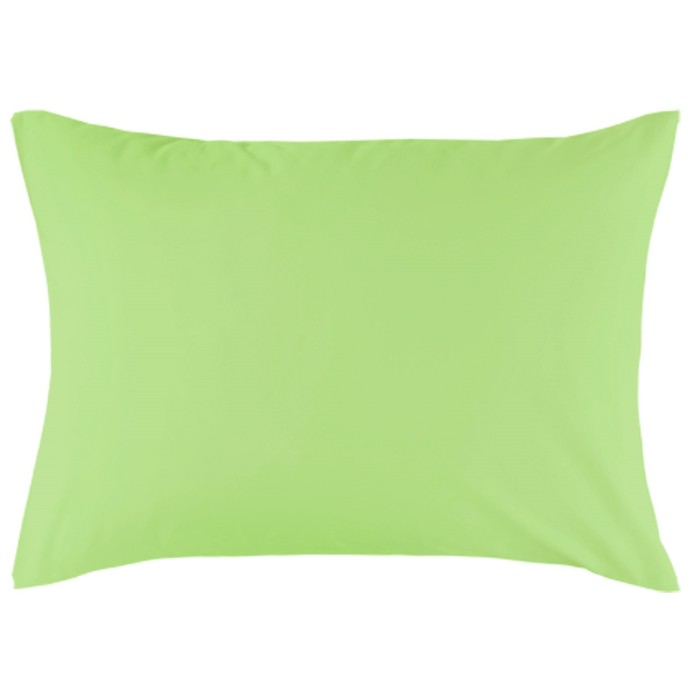 Наволочка на молнии, размер 70х70 см, цвет лайм, сатин