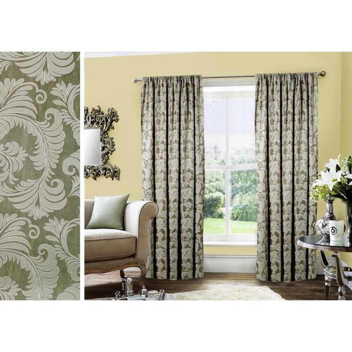 Штора Livia "Лацио", размер 200х270 см, цвет оливковый