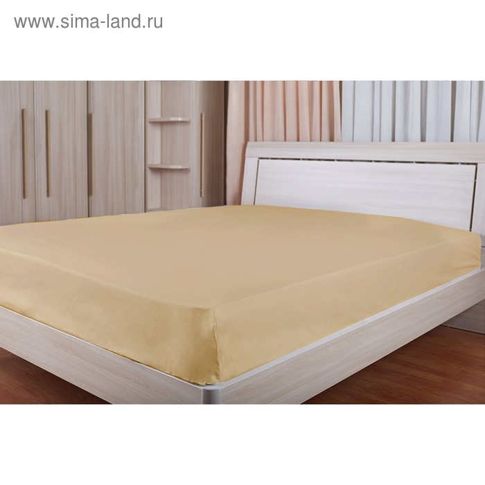 

Простыня, размер 150х215 см, цвет кофе, сатин