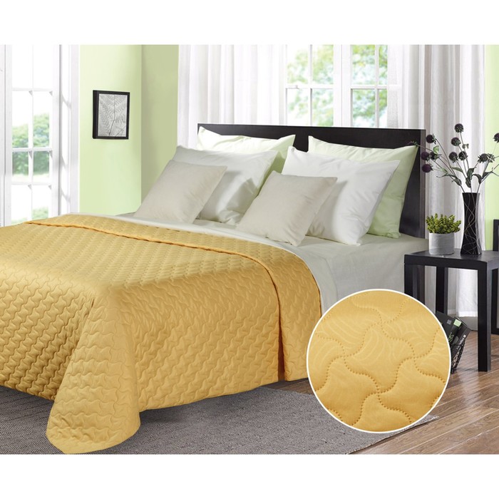 Покрывало Fabio, размер 220х240 см, цвет светло-персиковый