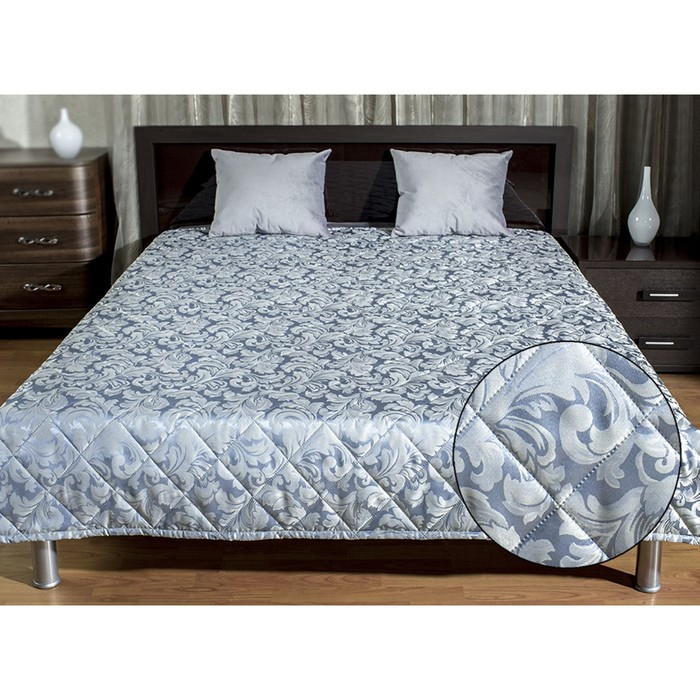 Покрывало Betta, размер 180х200 см, цвет серо-голубой