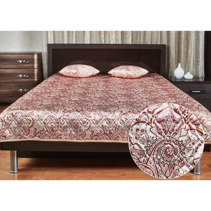 Покрывало Элегия "Абия", размер 200х220 см, цвет бежевый