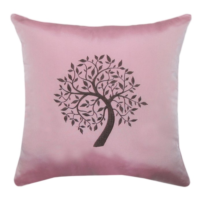 Подушка декоративная "Дерево", размер 45х45 см, с вышивкой