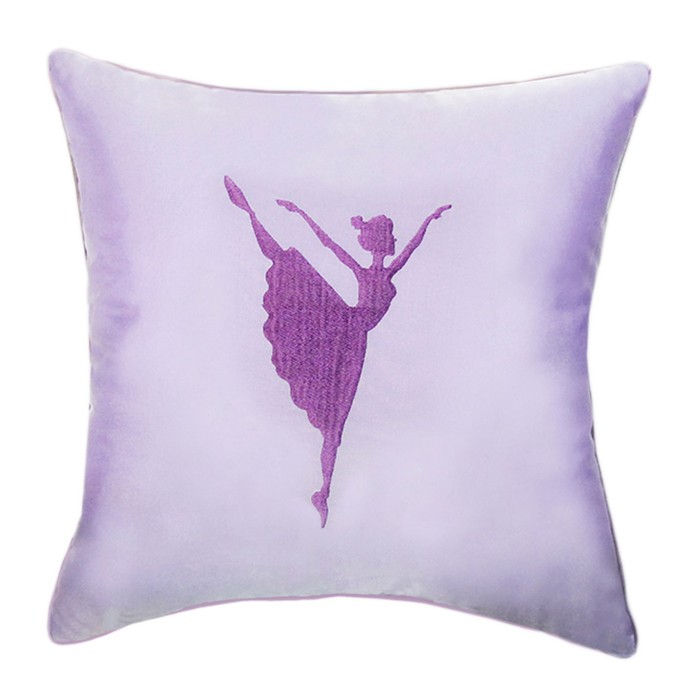 Подушка декоративная "Балет", размер 45х45 см, с вышивкой