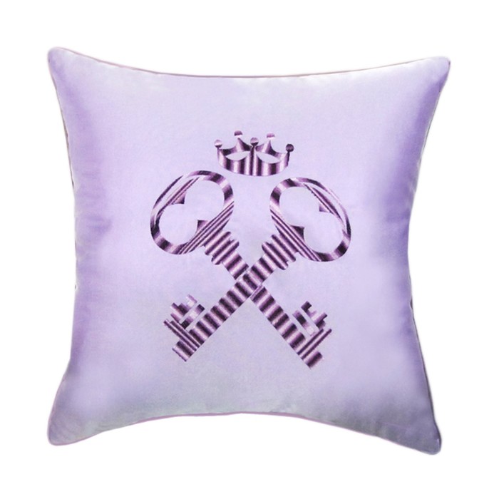 Подушка декоративная "Ключи", размер 45х45 см, с вышивкой