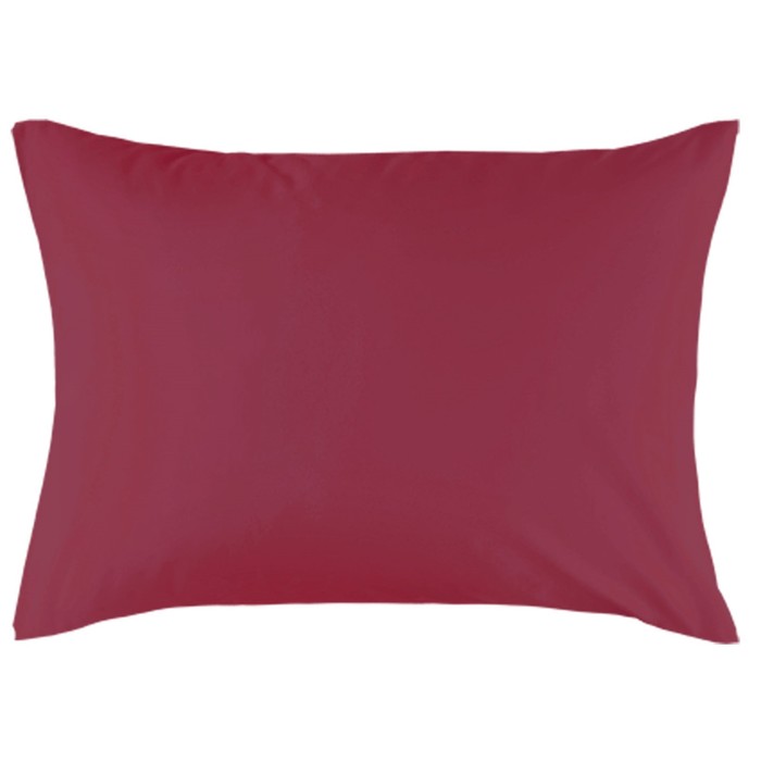 Наволочка на молнии, размер 52х74 см, цвет ягодный, сатин