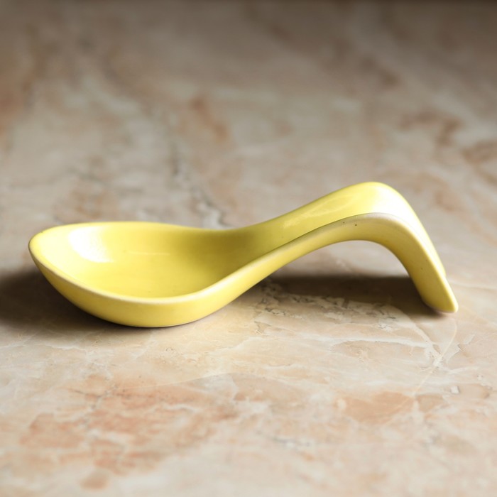 Подставка под ложку, жёлтая