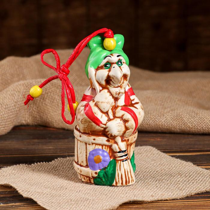 Колокольчик "Бабка Ежка в ступе" микс