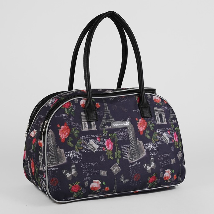 Сумка дорожная «Париж», отдел на молнии, 2 наружных кармана