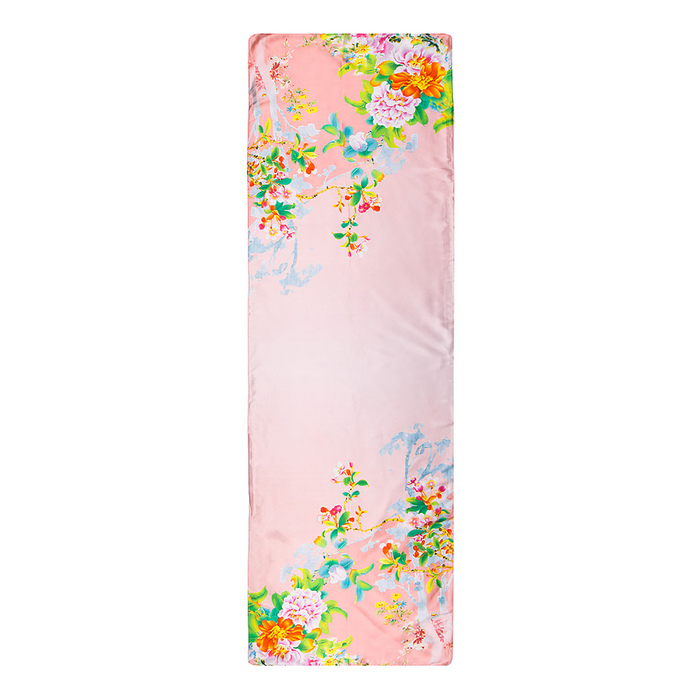 Шарф текстильный S 1636_1, цвет розовый, размер 50х160