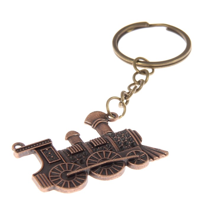 Брелок металл "Паровоз" 3х4,5 см