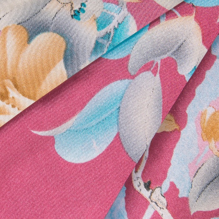 Шарф текстильный S 1636_4, цвет розовый, размер 50х160