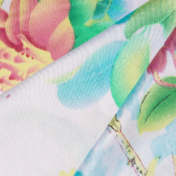 Шарф текстильный S 1636_7, цвет белый, размер 50х160