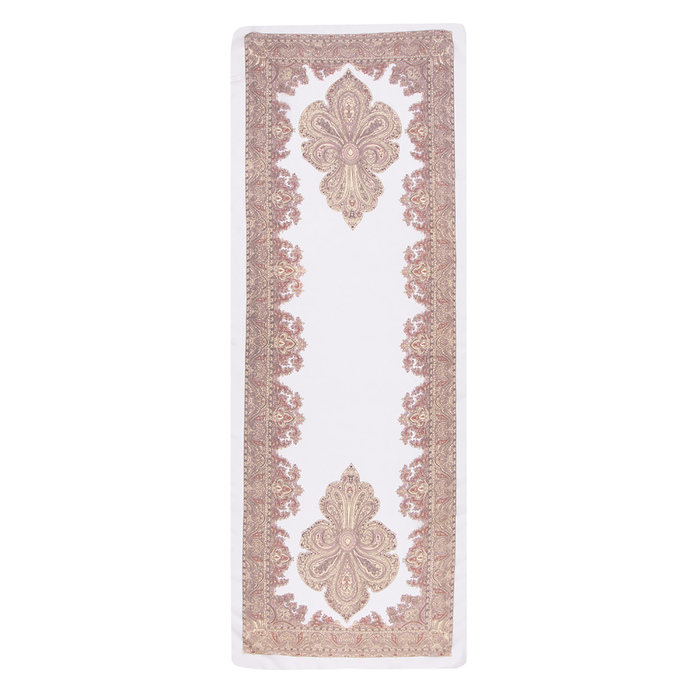 Шарф текстильный 559_2-11, цвет белый, размер 50х160