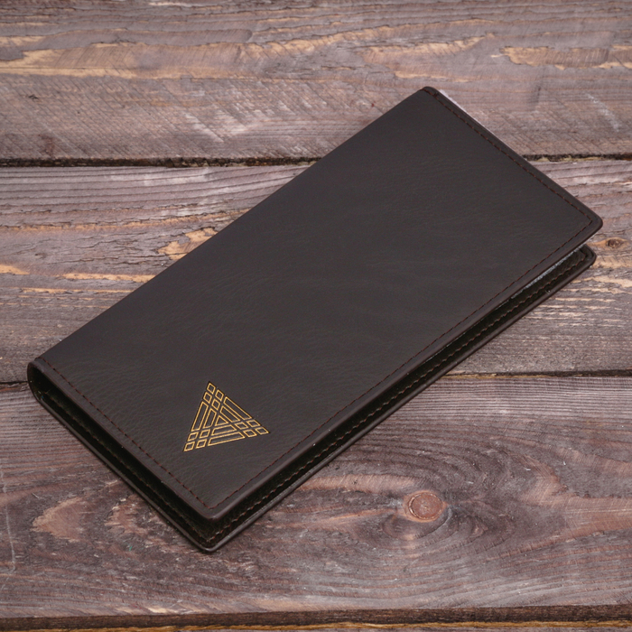 Кошелек в подарочной коробке "Настоящему мужчине", экокожа