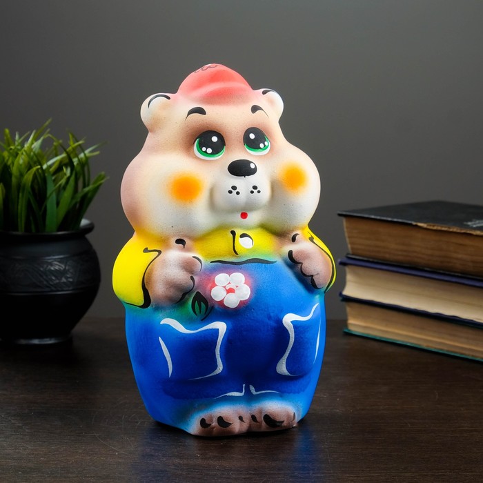 Копилка "Хомяк" 24,5см микс