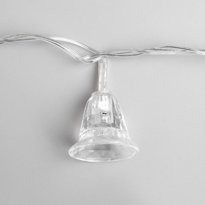 УЦЕНКА Гирлянда "Метраж" 5 м с насад. “Колокольчики”, Н.С. LED-20-220V, моргает, МУЛЬТИ