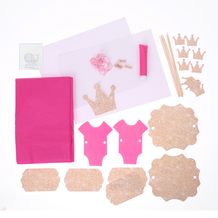 Набор для декора праздника «Звёздная Малышка», 15 х 20,5 х 3,5 см