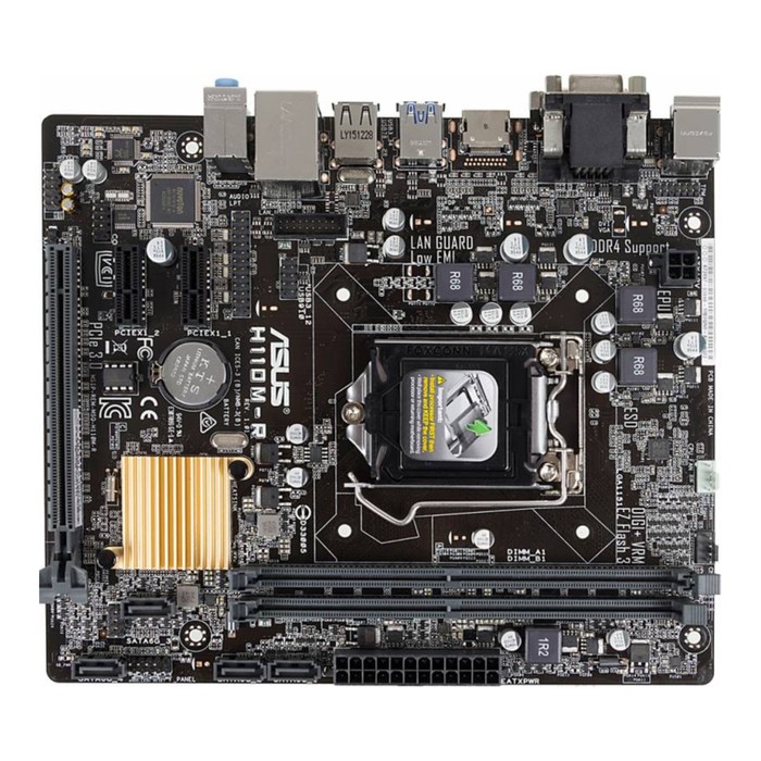 Материнская плата Asus H110M-R/C/SI, Soc-1151, Intel H110, 2xDDR4, mATX, Ret