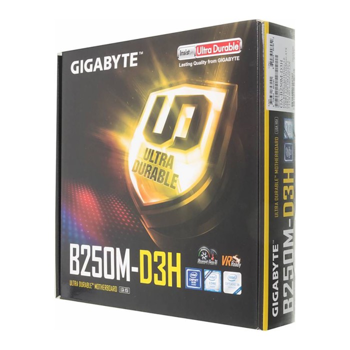 Материнская плата Gigabyte GA-B250M-D3H, Soc-1151, Intel B250, 4xDDR4, mATX, Ret