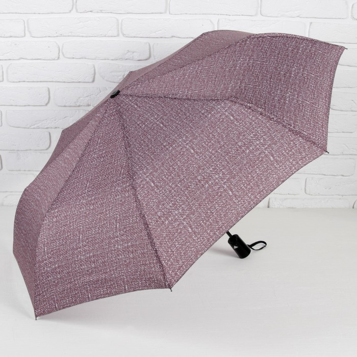 Зонт полуавтоматический "Текстура", R=49см, цвет розовый