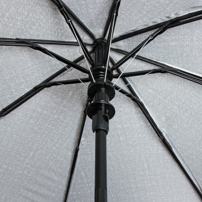 Зонт полуавтоматический "Текстура", R=49см, цвет бежевый