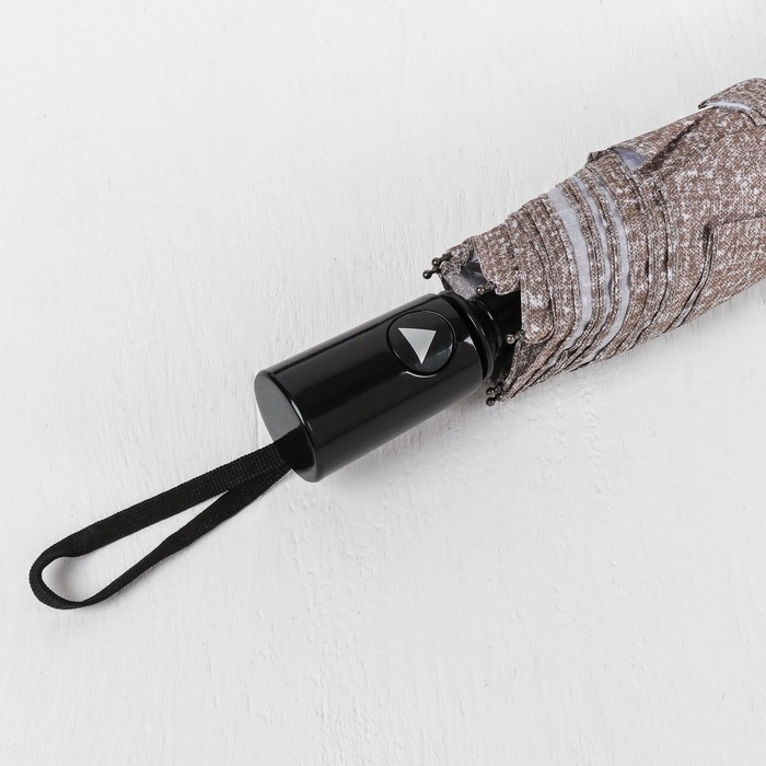 Зонт полуавтоматический "Текстура", R=49см, цвет бежевый